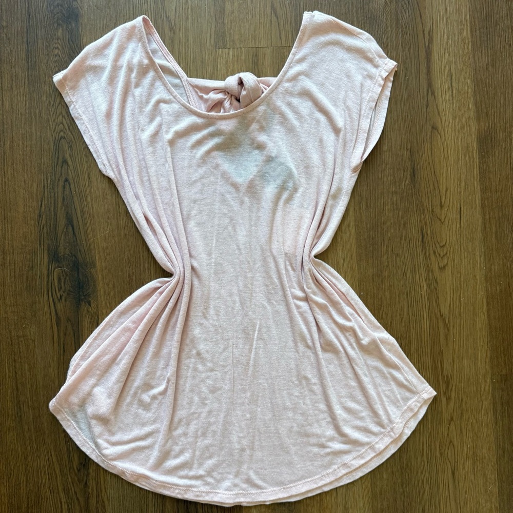 NWT Bobeau Pink Cap Sleeve Blouse